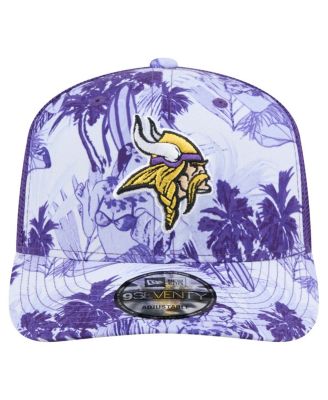 Мужская фиолетовая шляпа дальнобойщика Minnesota Vikings Hula 9SEVENTY с регулируемой длиной от New Era