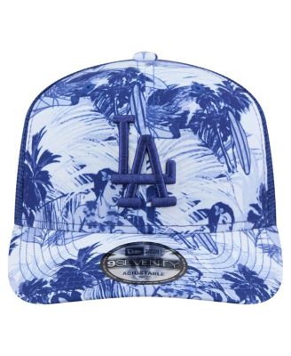 Мужская шляпа Royal Los Angeles Dodgers Hula Trucker 9SEVENTY с регулируемой головкой от New Era для мужчин