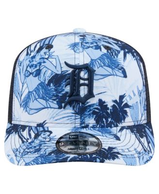 Мужская темно-синяя шляпа Detroit Tigers Hula Trucker 9SEVENTY с регулируемой длиной, новая эра