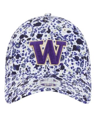 Женская белая шляпа New Era Washington Huskies Blooming с регулируемой длиной 92 см.