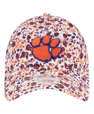 Женская белая шляпа Clemson Tigers Blooming 9 TWENTY с регулируемой длиной, Новая эра