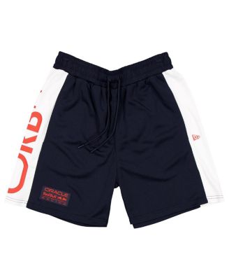 Мужские темно-синие шорты Red Bull Racing с графическим рисунком из сетки New Era