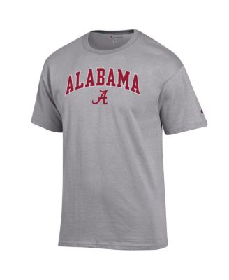 Чемпион мужской серый Вереск Алабама Багровый прилив арка над логотипом футболка