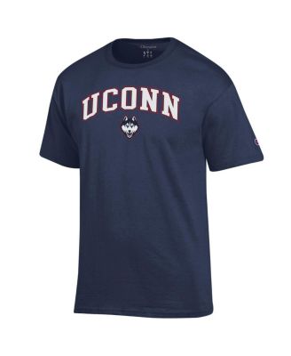 Мужская футболка Champion's Navy с выгнутым логотипом UConn Huskies темно-синего цвета от Champion
