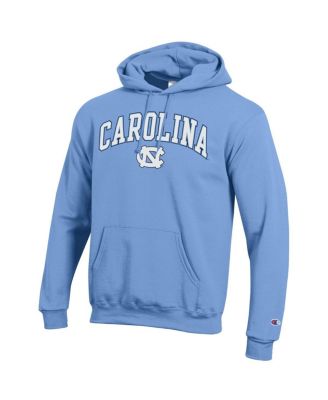 Чемпион мужской синий Каролина Северная Каролина Тар каблуки арка над логотипом пуловер толстовка с капюшоном