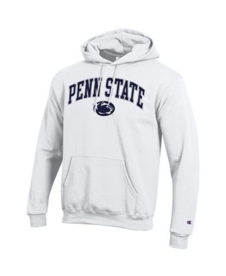 Флисовый пуловер с капюшоном и выгнутым логотипом Champion's Men's White Penn State Nittany Lions