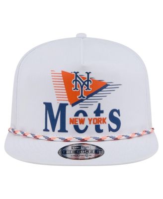 Мужская белая бейсболка New York Mets Collide для гольфа New Era