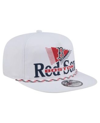 Men's White Boston Red Sox Collide Golfer Snapback Hat