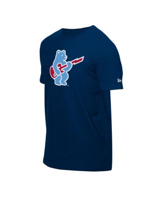 Мужская темно-синяя футболка Chicago Cubs Rocking Bear от New Era