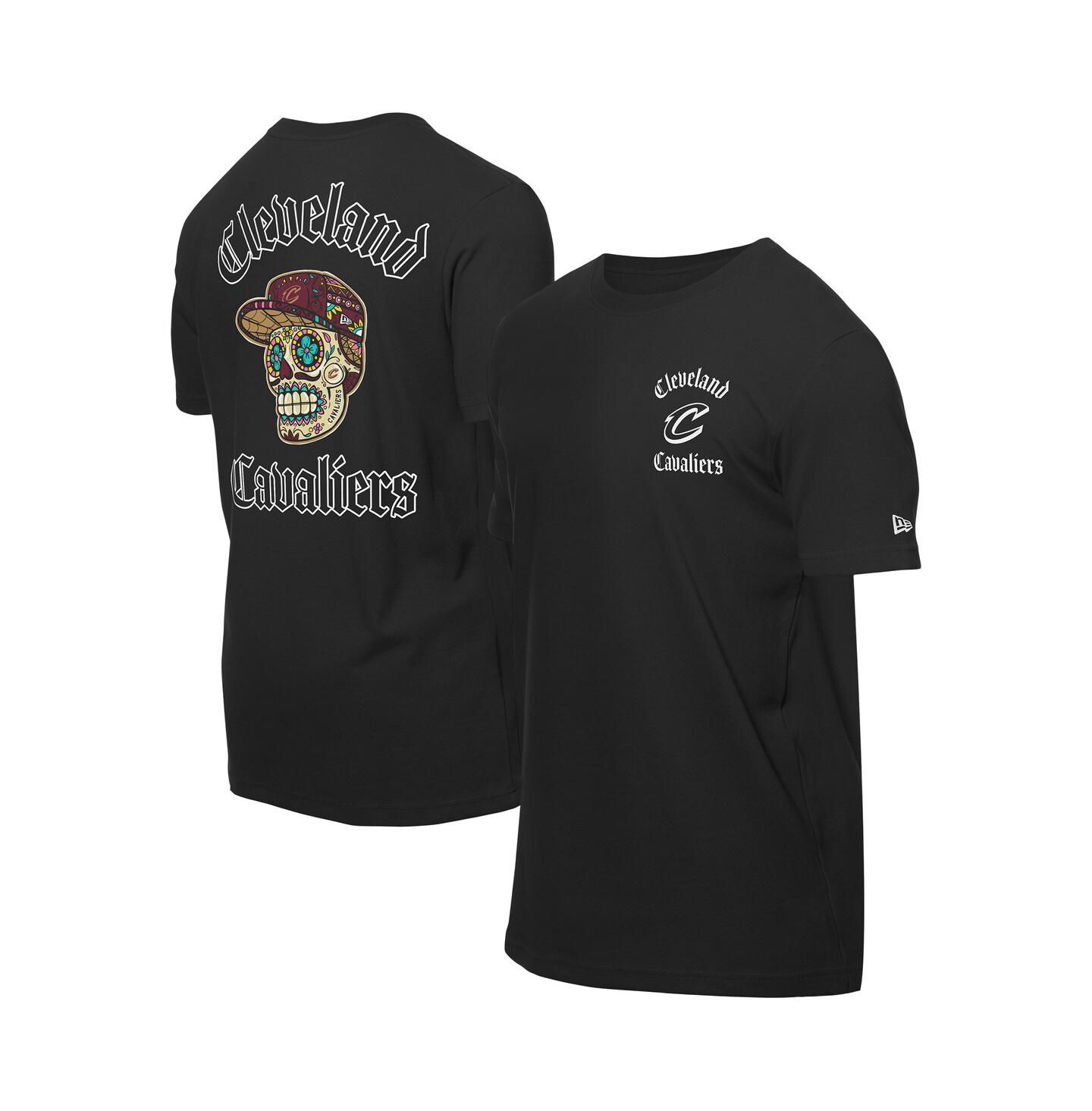Мужская футболка New Era Black Cleveland Cavaliers Sugar Skulls — фото 1