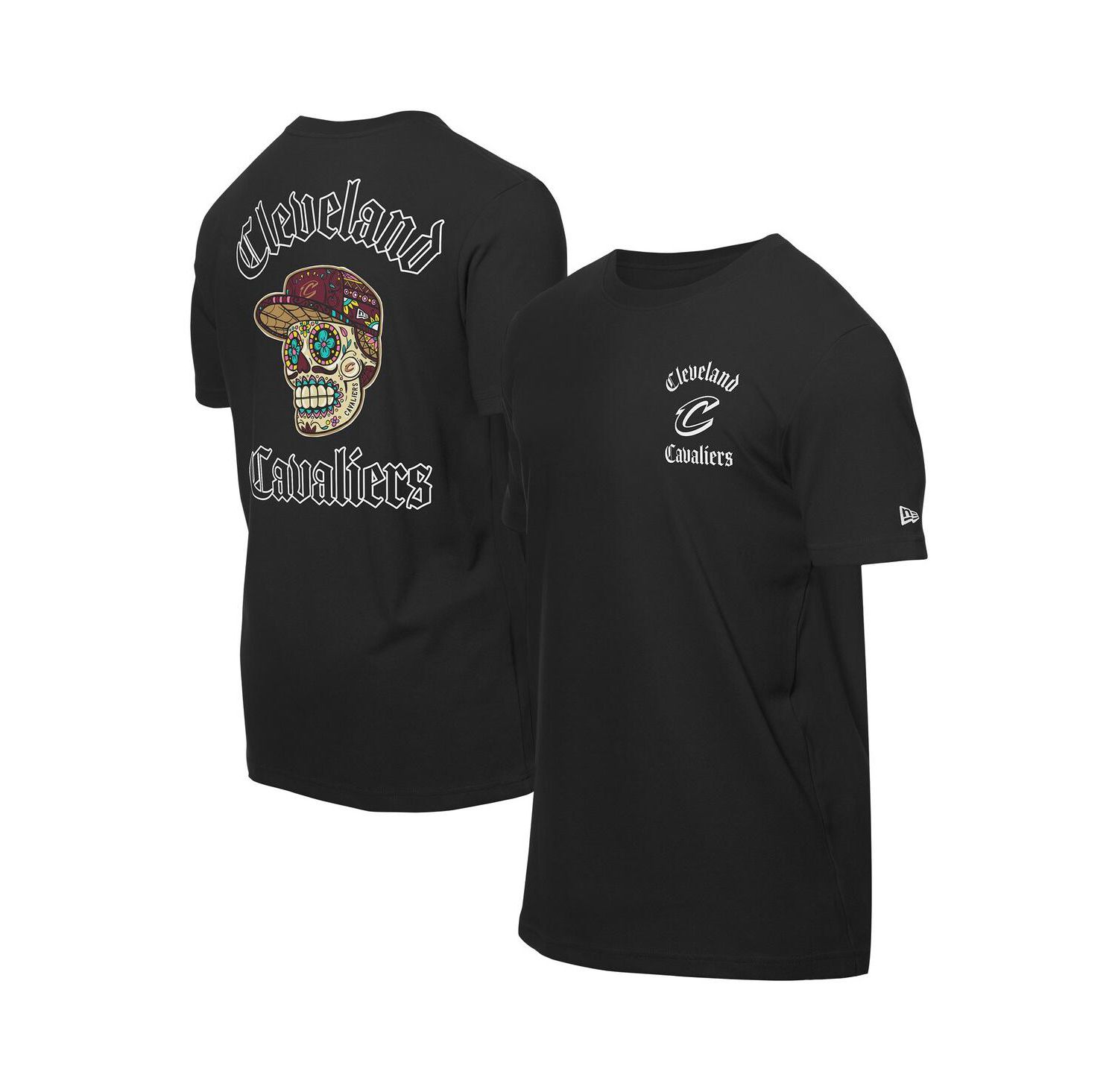 Men's Black Cleveland Cavaliers Sugar Skulls T-Shirt