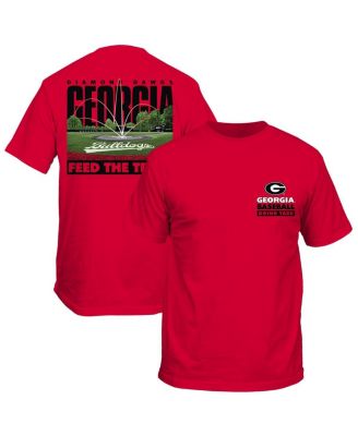 Hanes - Men's and Women's Red Georgia Bulldogs Feed The Trees Baseball T-Shirt