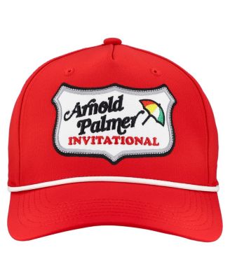 Впереди мужская и женская красная шляпа Arnold Palmer Invitational Alto Rope с регулируемой длиной