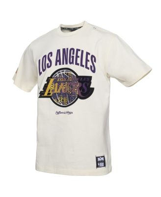 Мужская футболка премиум-класса Two Hype x NBA из кремовой коллекции Los Angeles Lakers Culture Hoops Collection