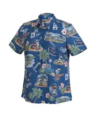 Женский синий топ Los Angeles Dodgers Scenic на пуговицах от Reyn Spooner