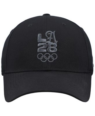 Мужская шапка с регулируемой посадкой Nike черного цвета LA28 Performance Legacy