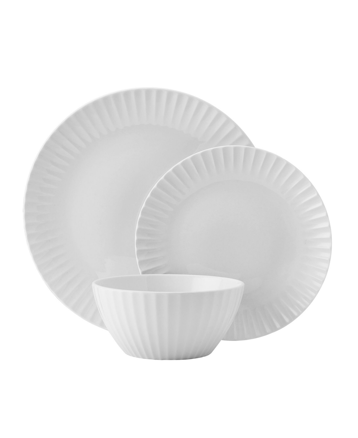 Pfaltzgraff Fluted Grace 24-Pc. Dinnerware Set, Service for 8