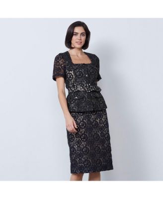 И так далее, женская черная кружевная юбка с цветочным рисунком Ranunculus