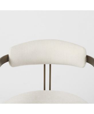 Fabric Upholstered Arm Chair for Dining Table or Living Room Seating