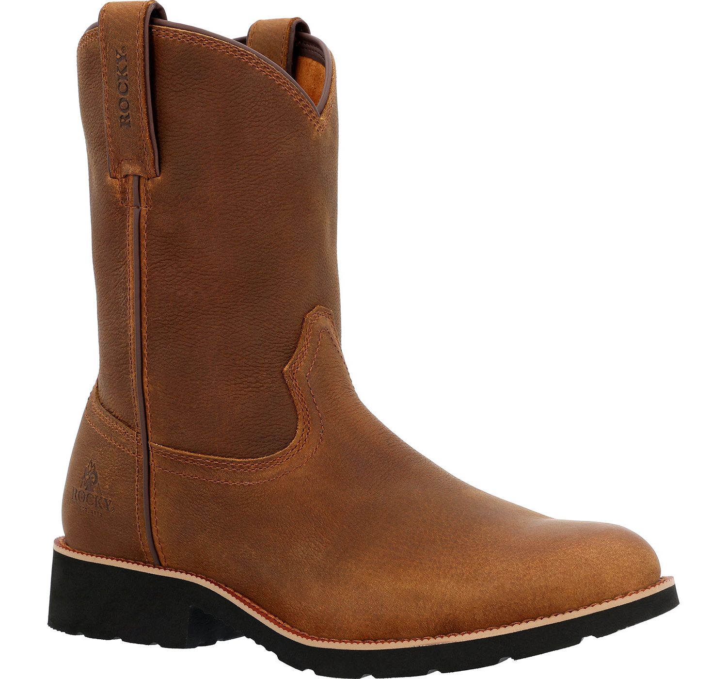 Men's Monocrepe Unlined Pull-On Western Boot