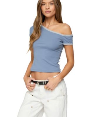 Women's Lorna Contrast Off Shoulder Top