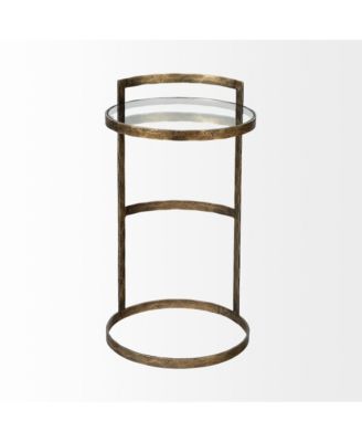 Transparent Glass Round Side Table – Modern Home Accent