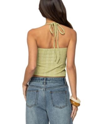 Женский текстурированный топ на бретелях Galya от Edikted