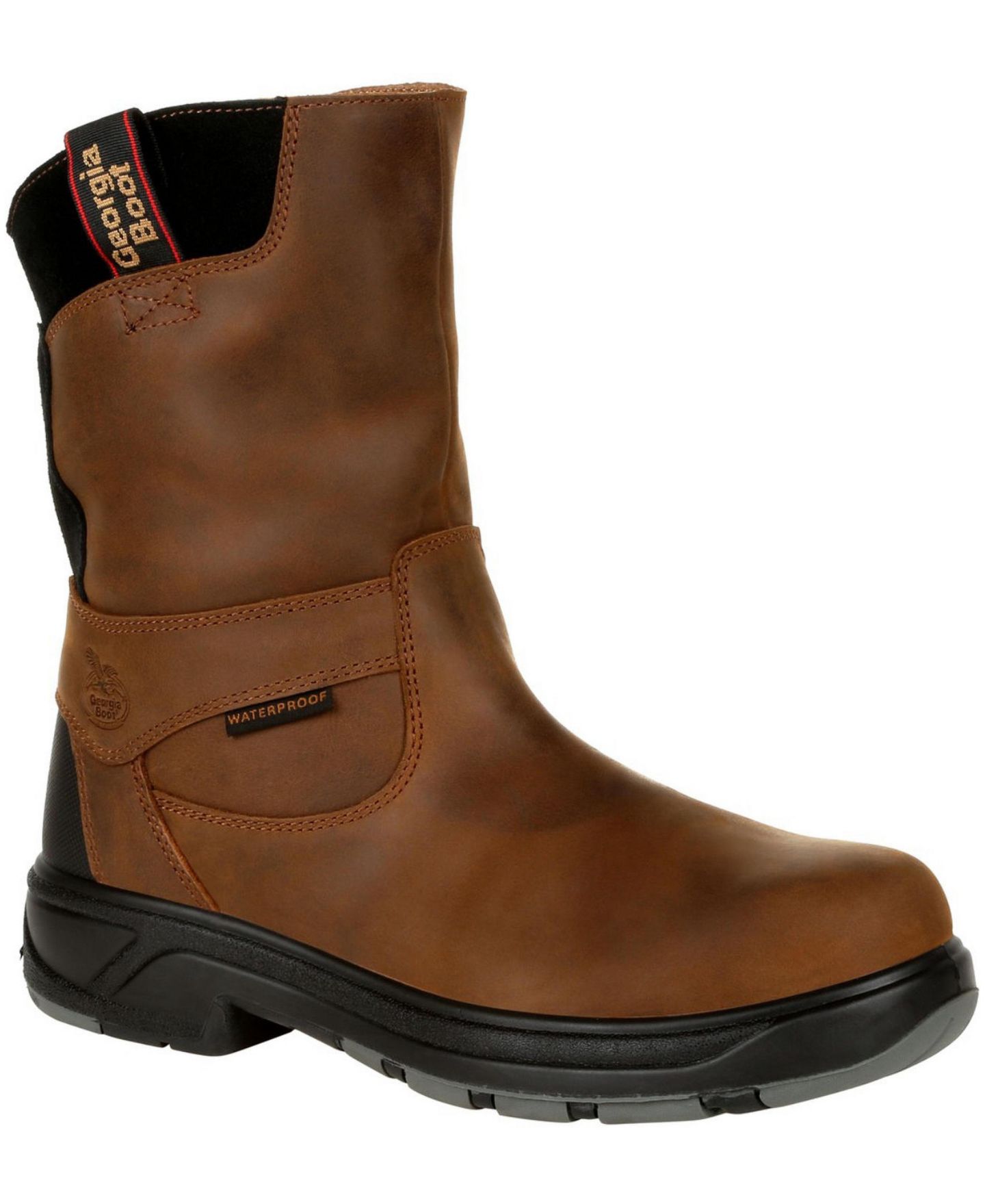 Мужские ботинки GEORGIA BOOT FLXpoint Waterproof Composite Toe Work Boots, цвет: Коричневый — фото 1