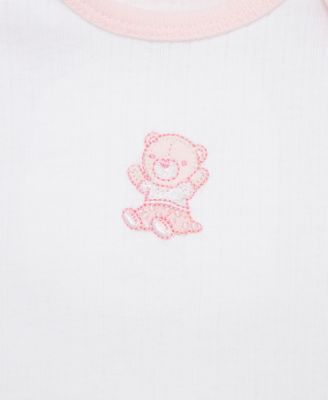 Baby Girls Cotton Bears Bodysuits & Pants, 5 Piece Set