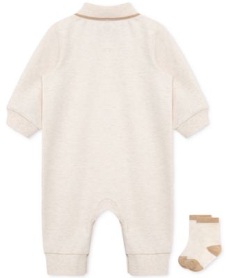 Baby Boys Safari Coverall & Socks, 2 Piece Set
