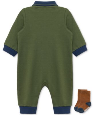 Baby Boys Football Coverall & Socks, 2 Piece Set