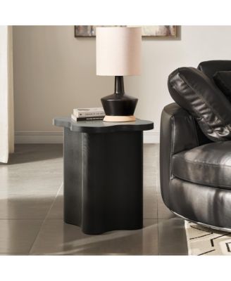 1 PC MDF Wood Modern Cloverleaf  Side Table