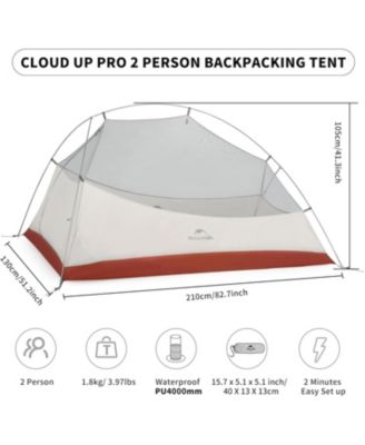 2 Person Tent Lightweight Backpacking Tent with Footprint - Free Standing Ultralight Camping Hiking Backpack Tents