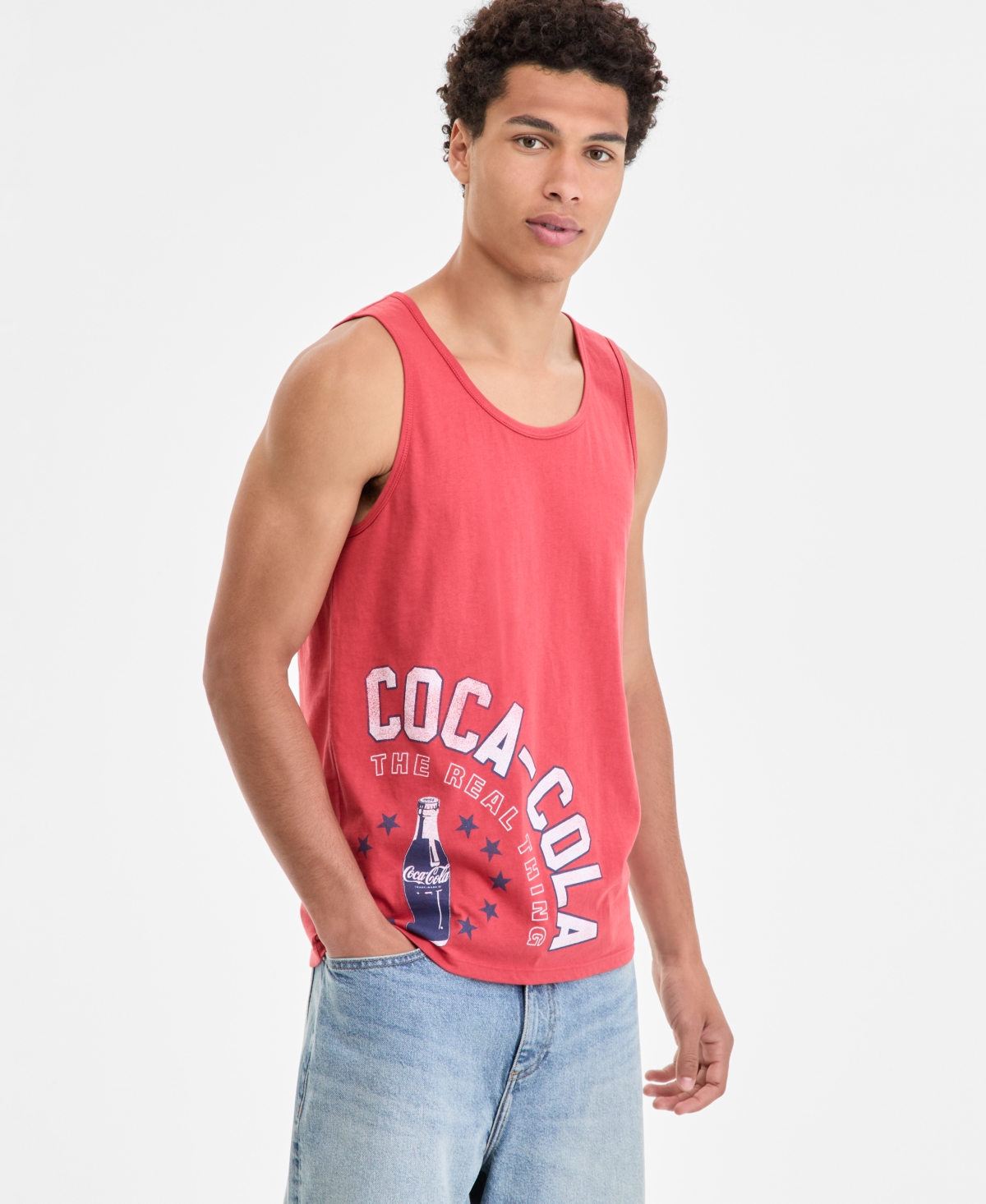 Men's Coca Cola Graphic Tank Top - Red