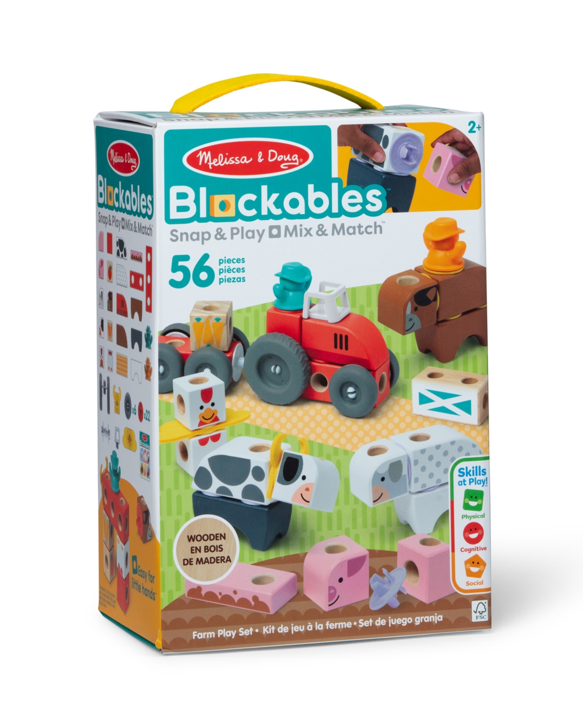 Melissa & Doug Blockables Farm Play Set