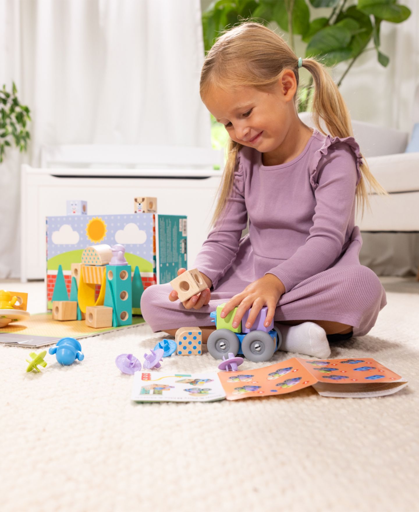 Детский конструктор Melissa and Doug Blockables Town Play Set — фото 5