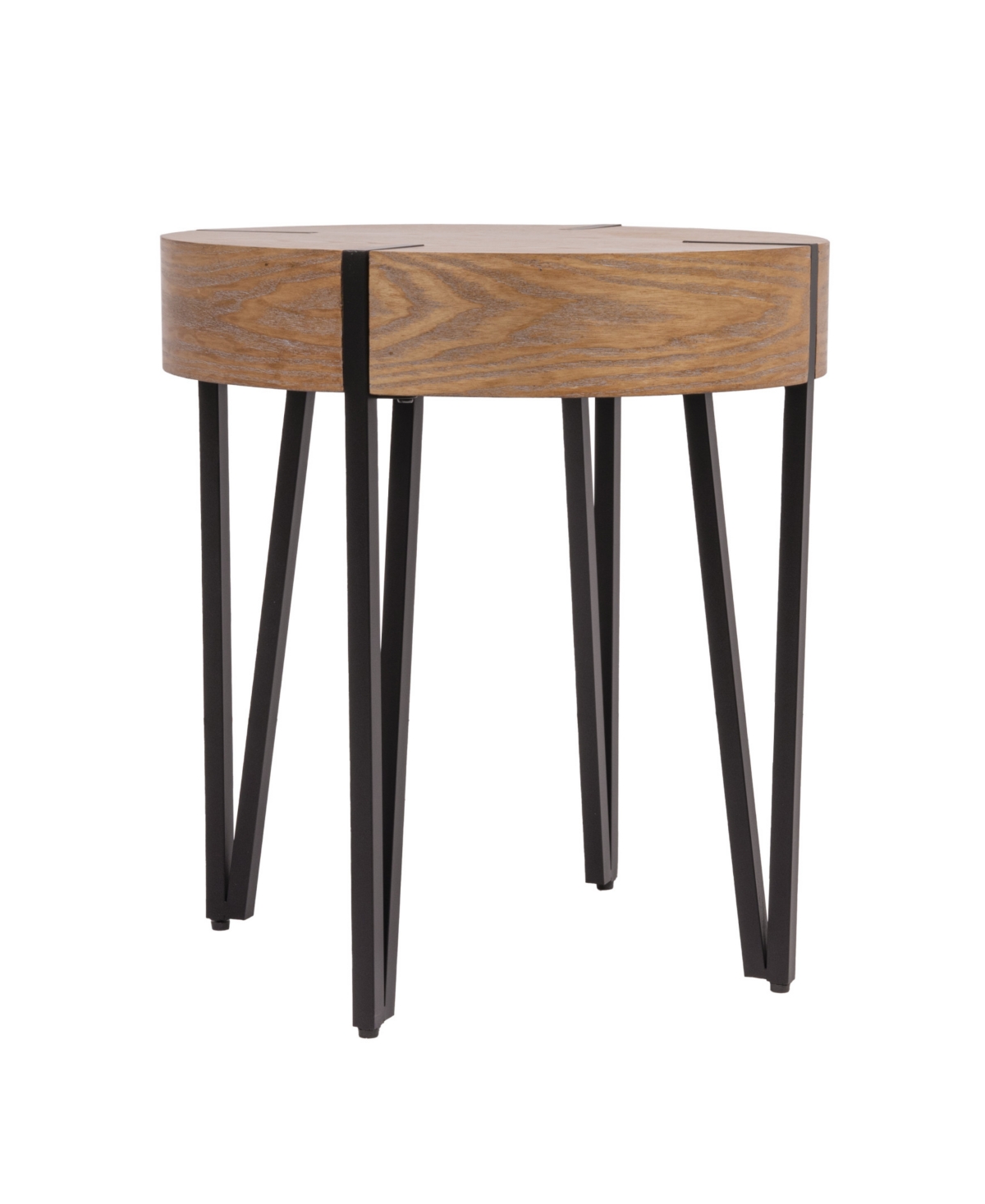 Creative Co-op 8.27" Mango Wood Astoria Round End Table