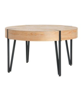 CREATIVE CO-OP 31.7" Wood Astoria Round Side Coffee Table