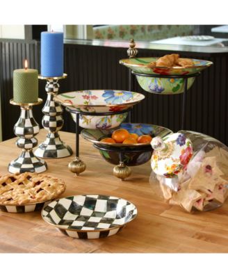 Courtly Check Enameled 9.5" Pie Plate