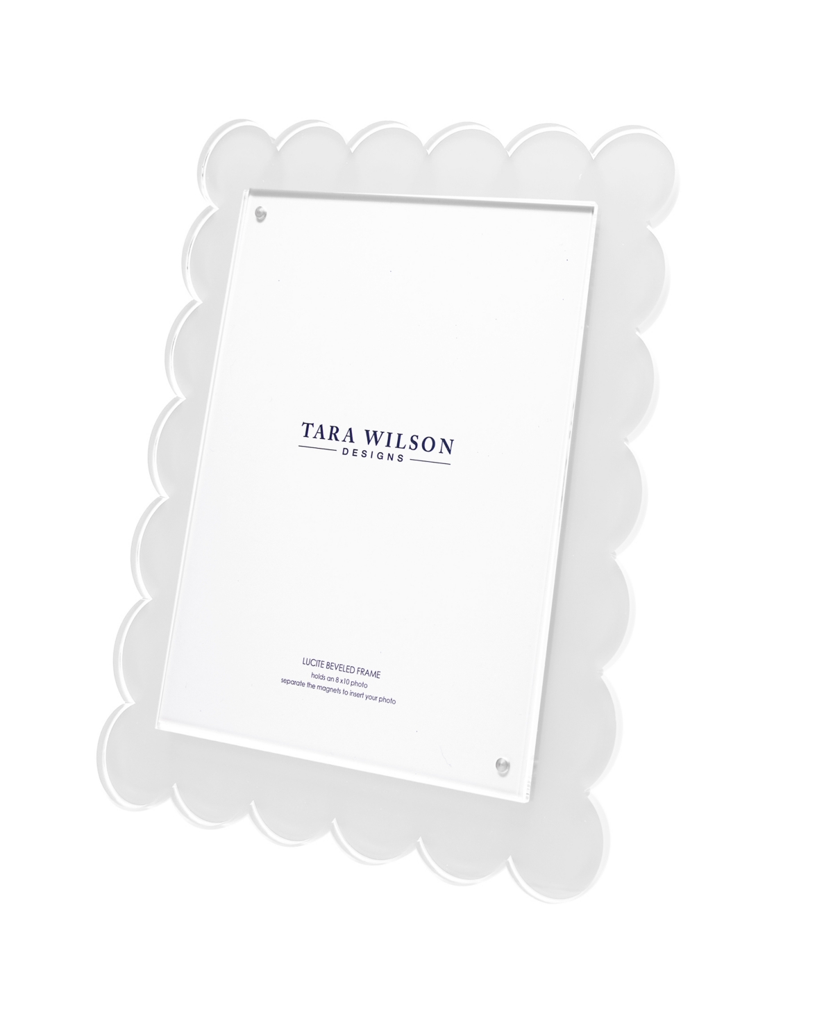TARA WILSON DESIGNS SCALLOP FRAME, 8" X 10" 