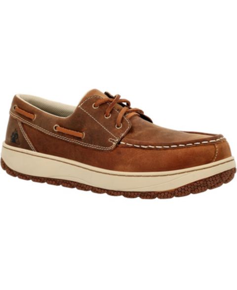 Мужские туфли ROCKY Dry-Strike SRX Composite Toe Work Shoe, цвет: Коричневый