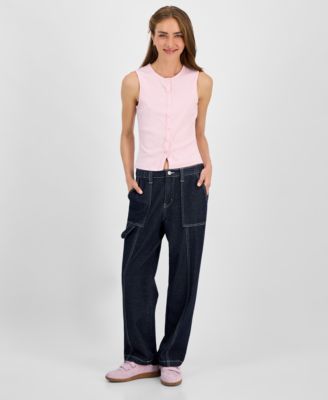 Madden Girl - Juniors' Utility Skater Jeans