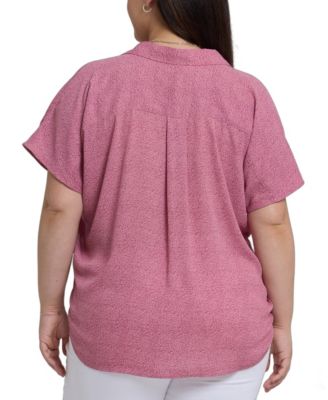 Топ с короткими рукавами от NYDJ Plus Size Becky