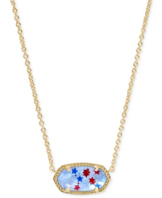 Glass Stone Elisa Pendant Necklace