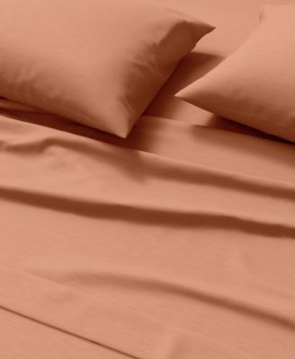 Heathered Melange Cotton Jersey Knit Sheet Set