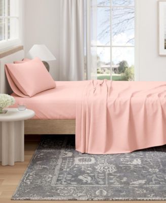 Linery and Co Heathered Melange Cotton Jersey Knit Sheet Set