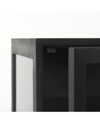 Rustic Solid Wood Square End Table – Natural Grain Finish