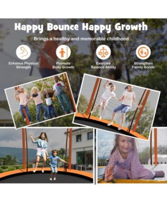 10 Feet Unique Flower Shape Trampoline with Galvanized Steel Frame