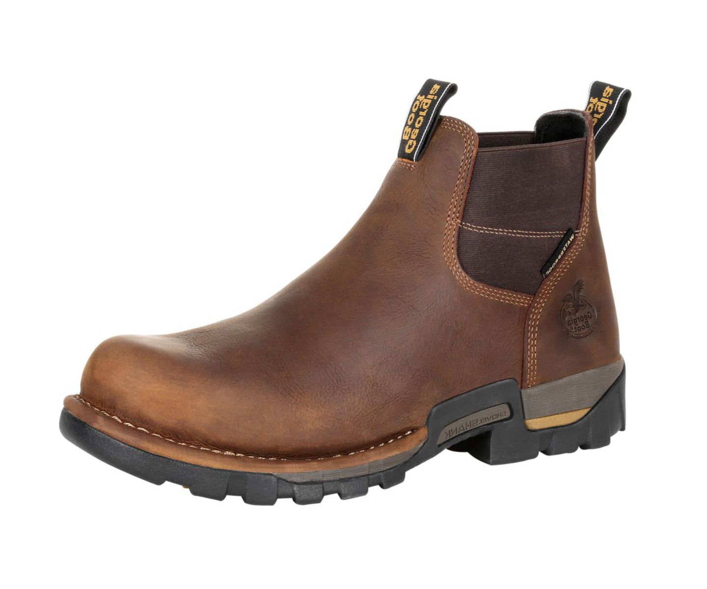 Мужские ботинки GEORGIA BOOT Eagle One Steel Toe Waterproof Chelsea Work Boot, цвет: Коричневый — фото 7