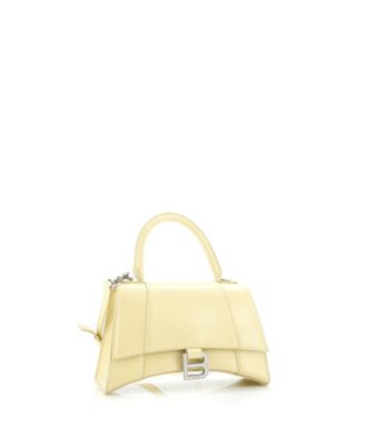 Кожаная сумка Balenciaga с маленькой ручкой в виде песочных часов, бывшая в употреблении